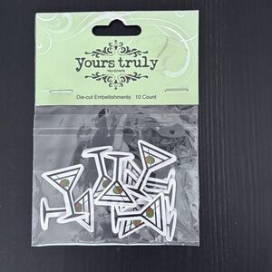 Martini Glass Die-Cut Embellishment Stickers